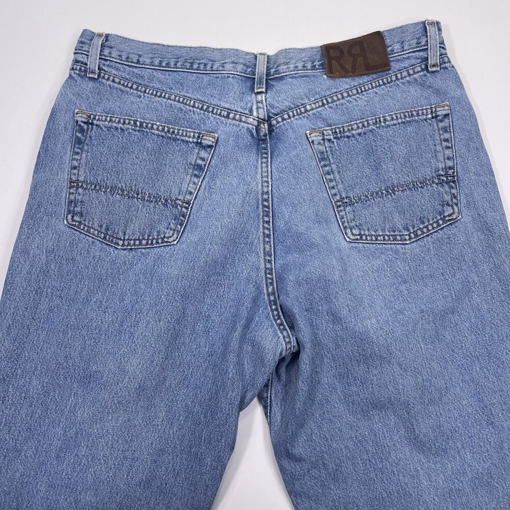 Polo Ralph Lauren RRL Double Vtg Jeans Men’s 36x31 Light Blue Denim Wash 90s